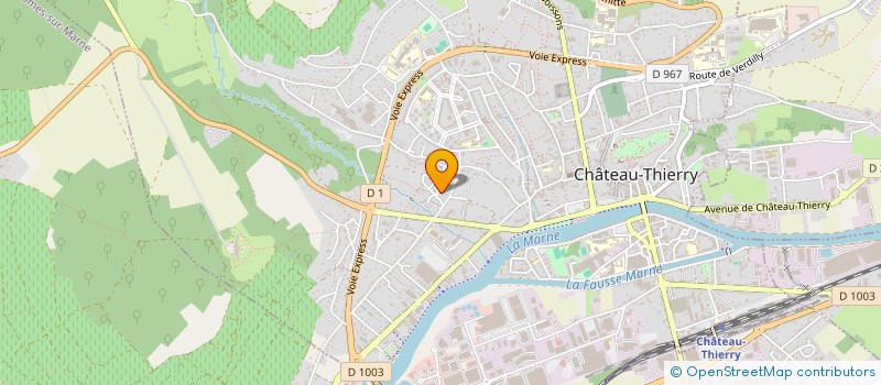 localisation de l'entreprise MADAME MARION DURDUX à CHATEAU-THIERRY