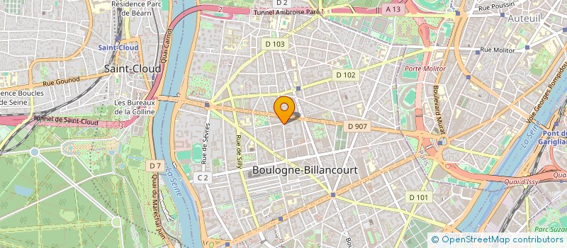 localisation de l'entreprise MADAME MARION DUTHU à BOULOGNE-BILLANCOURT
