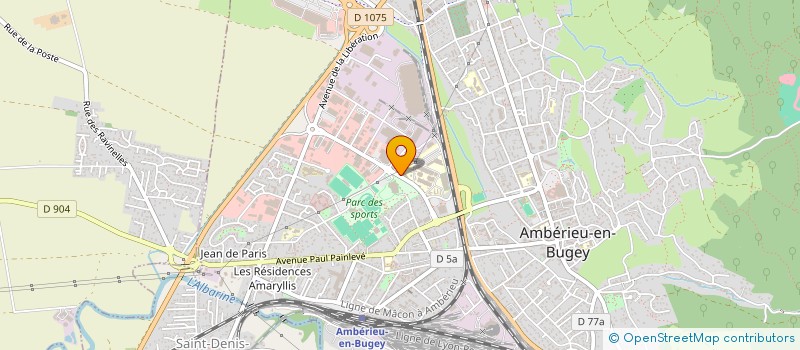 localisation de l'entreprise MADAME MARION DUVERNOIS à AMBERIEU-EN-BUGEY