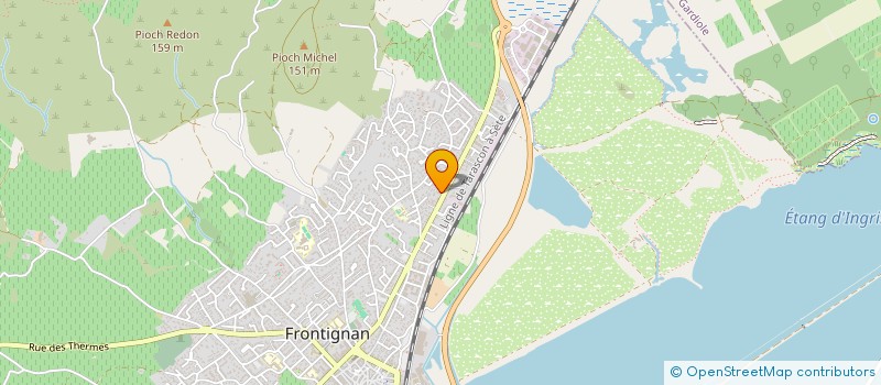 localisation de l'entreprise MADAME MARION ENSENAT à FRONTIGNAN