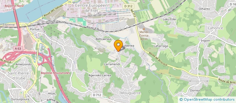 localisation de l'entreprise MADAME MARION ERTAURAN à ANGLET