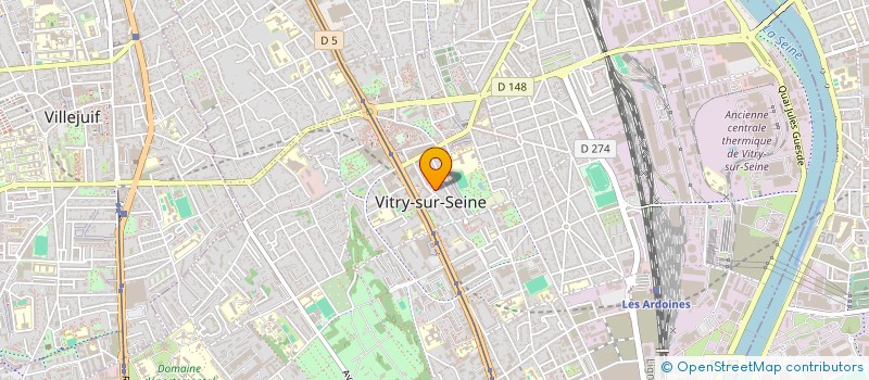 localisation de l'entreprise MADAME MARION ESCUDIE à VITRY-SUR-SEINE