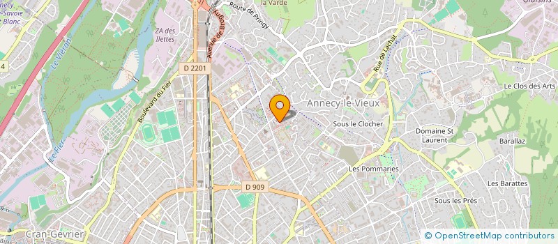 localisation de l'entreprise MADAME MARION-ESTER-LUCIE BERTHIER à ANNECY