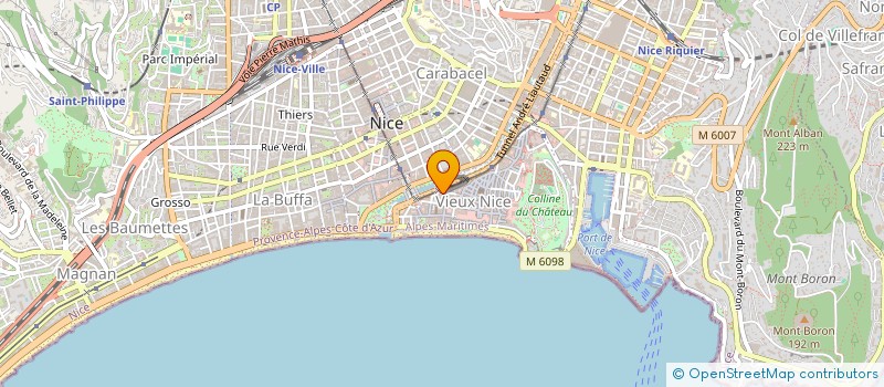 localisation de l'entreprise MADAME MARION EVRAT à NICE