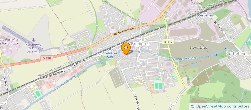 localisation de l'entreprise MADAME MARION FALOUR à BREBIERES