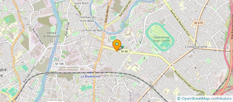 localisation de l'entreprise MADAME MARION FAUQUENOY  HEM