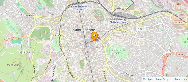 localisation de l'entreprise MADAME MARION FAVA  SAINT-ETIENNE