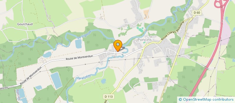 localisation de l'entreprise MADAME MARION FECHE  PONCINS