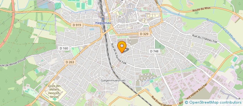 localisation de l'entreprise MADAME MARION FEIBEL  HAGUENAU