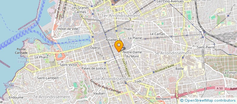 localisation de l'entreprise MADAME MARION FELIX à MARSEILLE 6