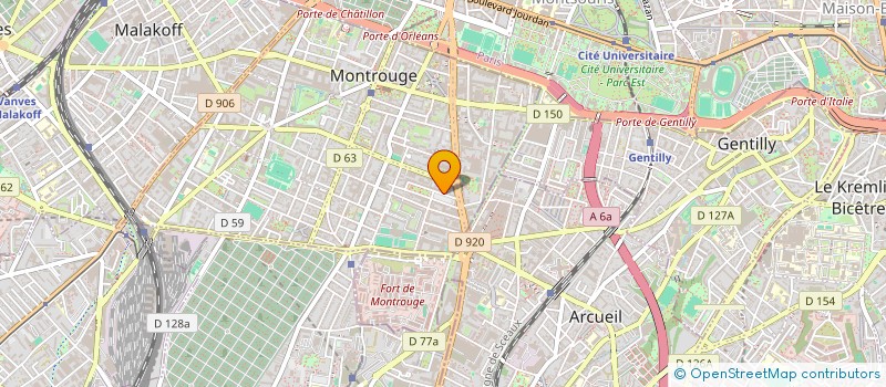 localisation de l'entreprise MADAME MARION FERREIRA  MONTROUGE