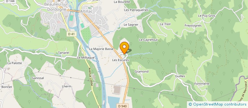 localisation de l'entreprise MADAME MARION FERRUCCI  ALTILLAC