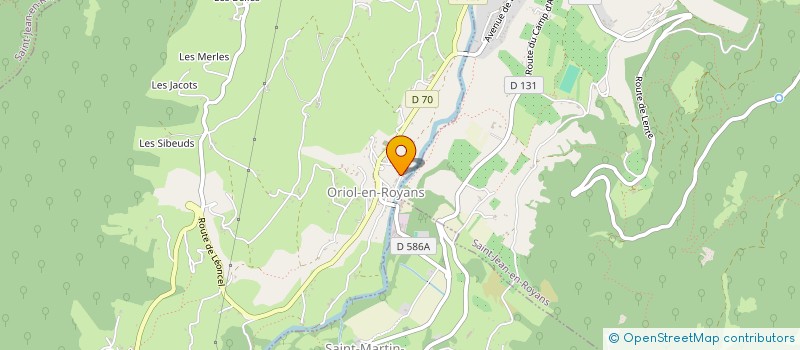 localisation de l'entreprise MADAME MARION FIANCETTE  ORIOL-EN-ROYANS