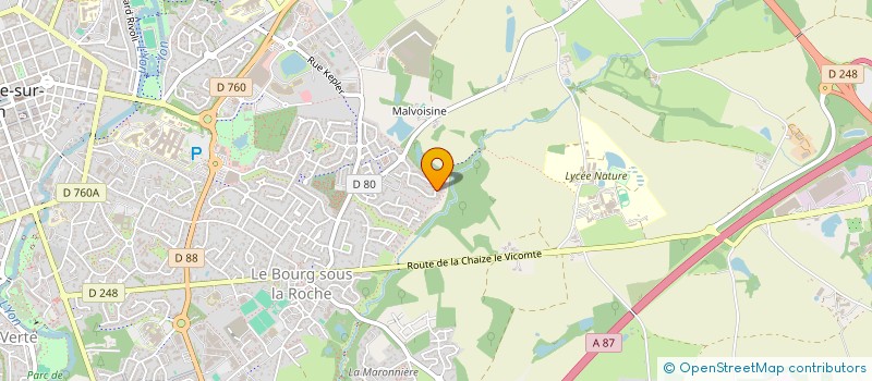 localisation de l'entreprise MADAME MARION FILLON à LA ROCHE-SUR-YON