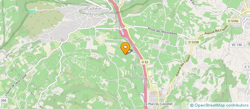 localisation de l'entreprise MADAME MARION FOGLIARINI à LA CADIERE D'AZUR