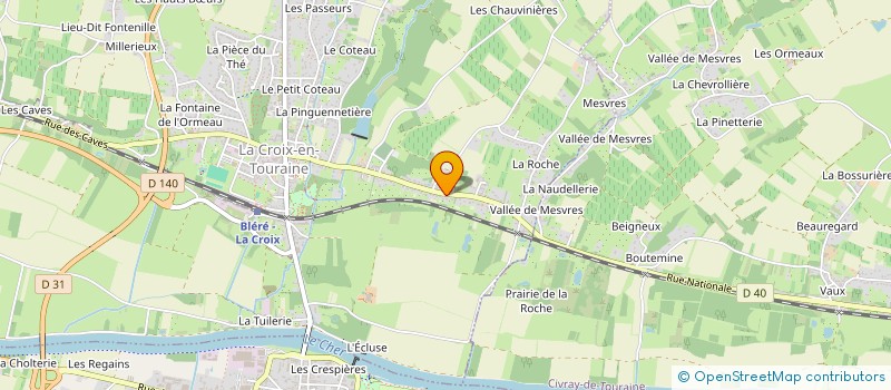 localisation de l'entreprise MADAME MARION FOLLIN  LA CROIX-EN-TOURAINE