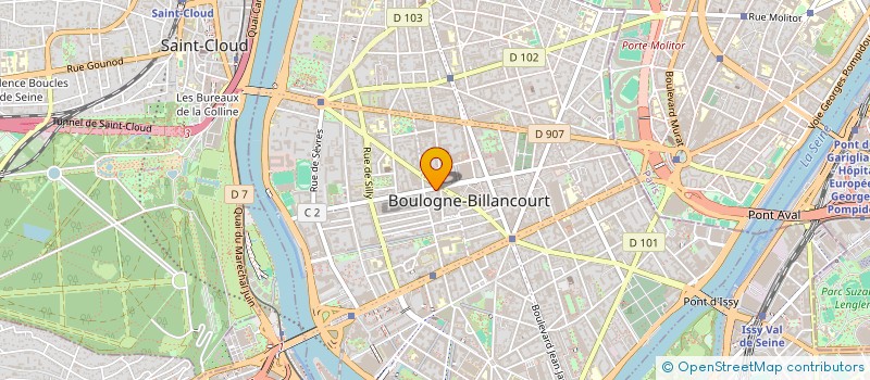 localisation de l'entreprise MADAME MARION FORET à BOULOGNE-BILLANCOURT