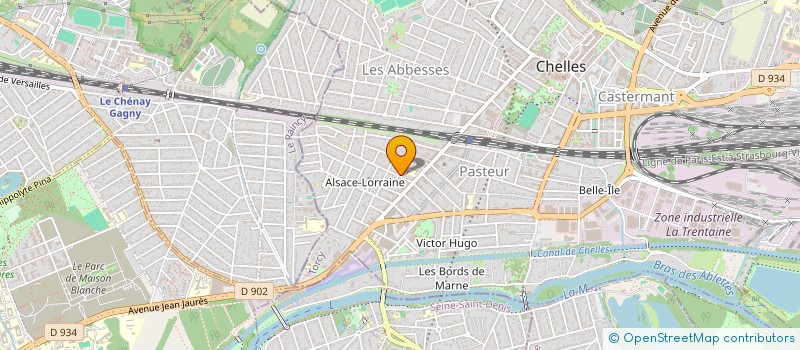 localisation de l'entreprise MADAME MARION FOUQUEAU  CHELLES