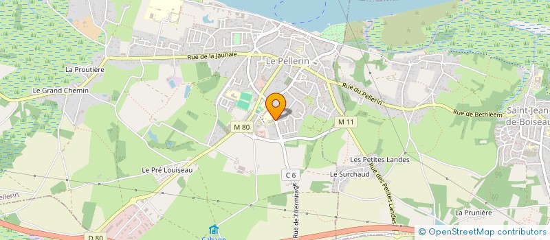 localisation de l'entreprise MADAME MARION FOUQUET  LE PELLERIN