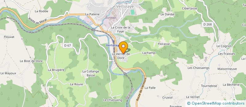 localisation de l'entreprise MADAME MARION FOUQUET  VERTOLAYE