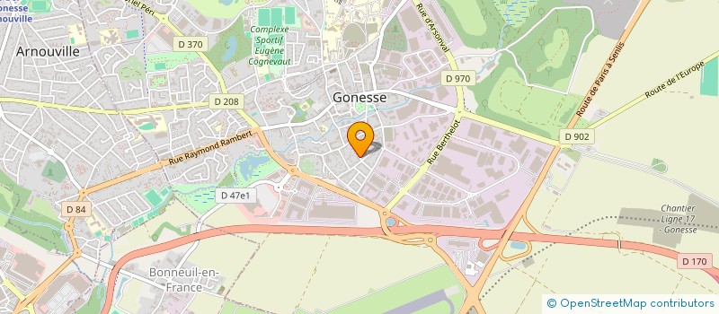 localisation de l'entreprise MADAME MARION FOURNIER  GONESSE