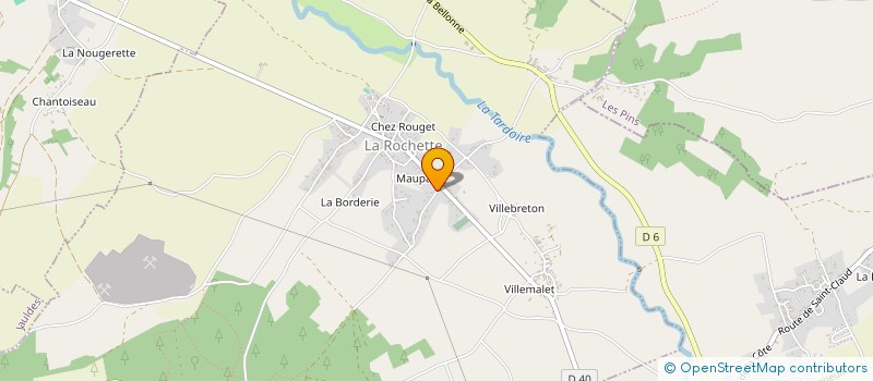 localisation de l'entreprise MADAME MARION FREDON à LA ROCHETTE