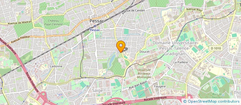 localisation de l'entreprise MADAME MARION FRIEDMANN à PESSAC