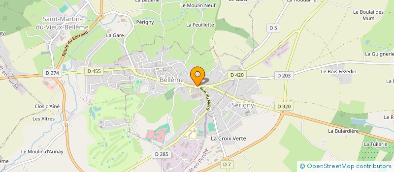 localisation de l'entreprise MADAME MARION GAIGNARD à BELLEME