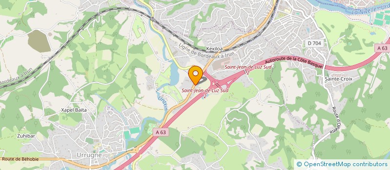 localisation de l'entreprise MADAME MARION GALLOT  URRUGNE