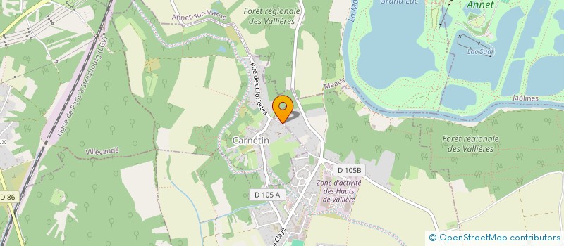 localisation de l'entreprise MADAME MARION GARSAULT  THORIGNY-SUR-MARNE