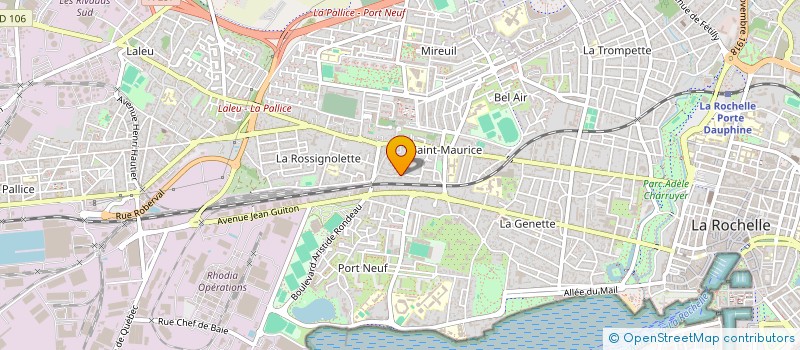 localisation de l'entreprise MADAME MARION GATINEAU  LA ROCHELLE