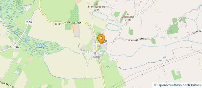 localisation de l'entreprise MADAME MARION GATTEGNO  BEUVRON-EN-AUGE