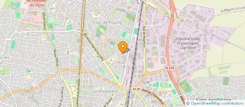 localisation de l'entreprise MADAME MARION GAUDRY  DIJON