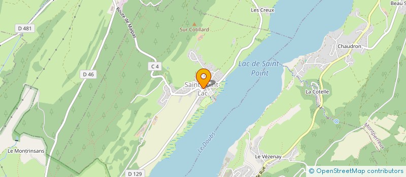localisation de l'entreprise MADAME MARION GEINDREAU à SAINT-POINT-LAC