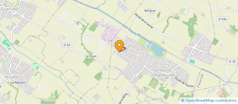 localisation de l'entreprise MADAME MARION GELADE  SAINTE-FOY-D'AIGREFEUILLE