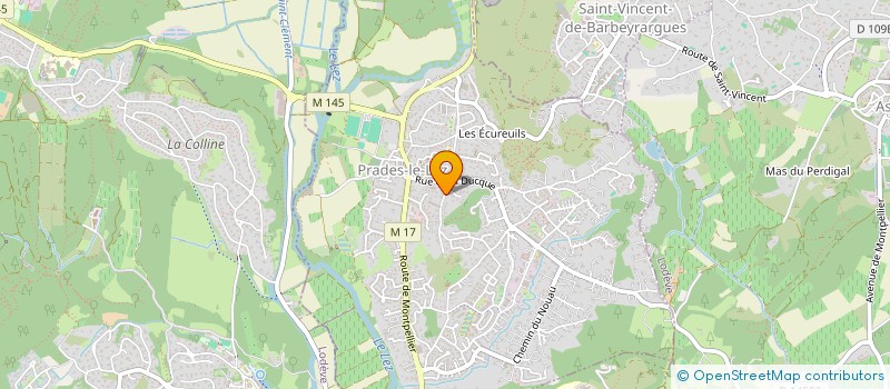 localisation de l'entreprise MADAME MARION GELY à PRADES-LE-LEZ