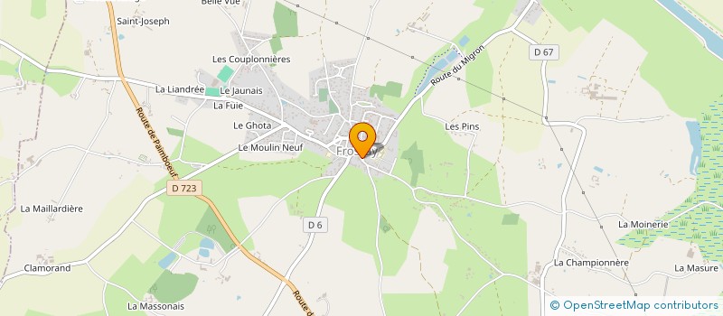 localisation de l'entreprise MADAME MARION GENDRONNEAU à FROSSAY