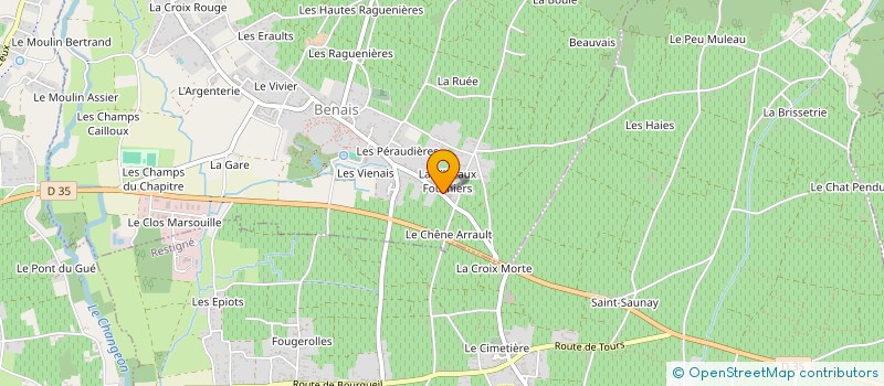 localisation de l'entreprise MADAME MARION GEORGET à BENAIS