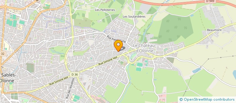 localisation de l'entreprise MADAME MARION GERARD à LES SABLES D'OLONNE