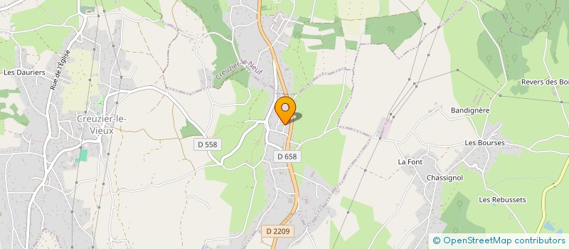 localisation de l'entreprise MADAME MARION GHIZZO à CREUZIER-LE-VIEUX