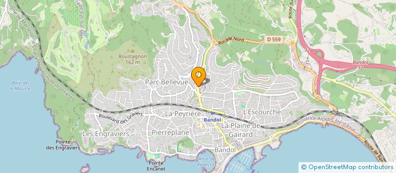 localisation de l'entreprise MADAME MARION GINESTET à BANDOL