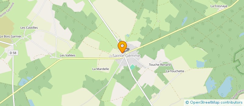 localisation de l'entreprise MADAME MARION GIRAUDON à SAINTE-GEMME