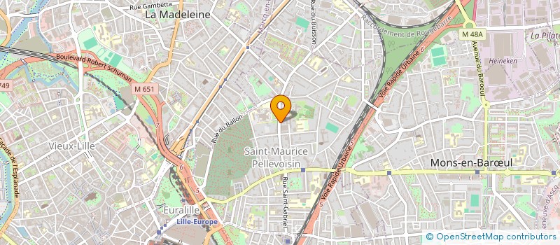 localisation de l'entreprise MADAME MARION GIUSTI à LILLE