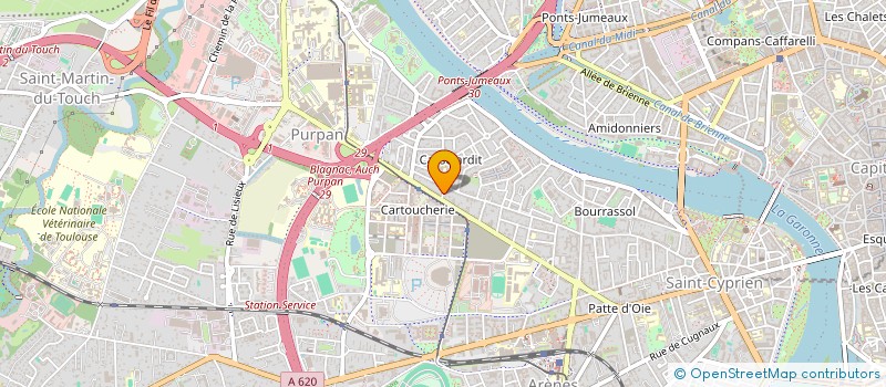 localisation de l'entreprise MADAME MARION GOARIN à TOULOUSE