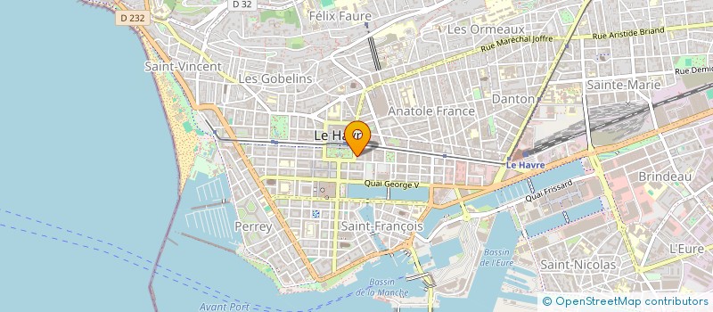 localisation de l'entreprise MADAME MARION GODET à LE HAVRE