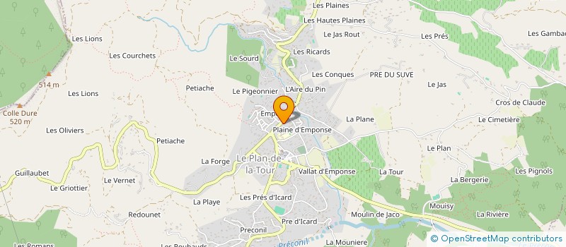 localisation de l'entreprise MADAME MARION GOLDONE  LE PLAN-DE-LA-TOUR