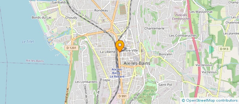 localisation de l'entreprise MADAME MARION GONZALVEZ à AIX LES BAINS