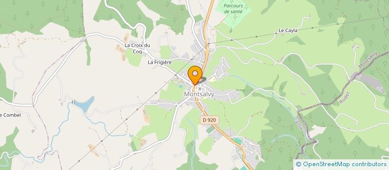 localisation de l'entreprise MADAME MARION GOUDERGUES à MONTSALVY