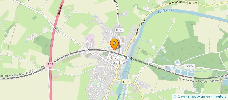 localisation de l'entreprise MADAME MARION GOUDET  NOYEN-SUR-SARTHE