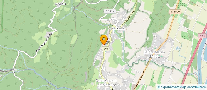 localisation de l'entreprise MADAME MARION GRAIGNON  SAINT-VINCENT-DE-MERCUZE